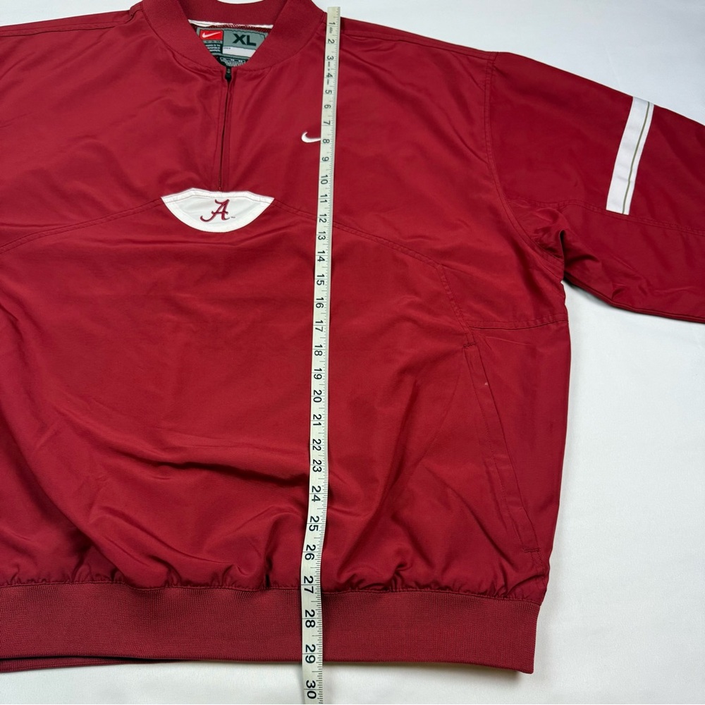 Vtg Nike Alabama Crimson Tide Mens Pullover Windbreaker XL Y2K 1/4 Zip C2 - Picture 8 of 8